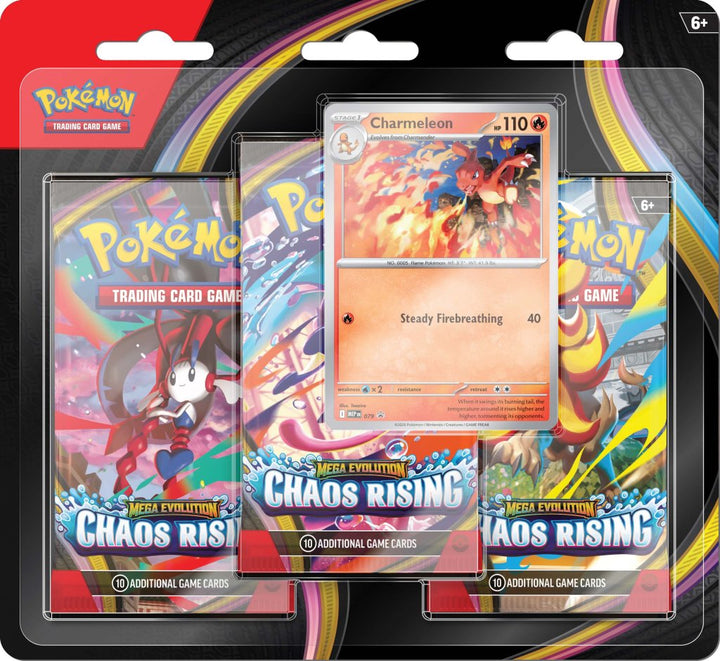 Pokémon TCG: Mega Evolution Chaos Rising 3-Booster Blister (Pick-up Only)