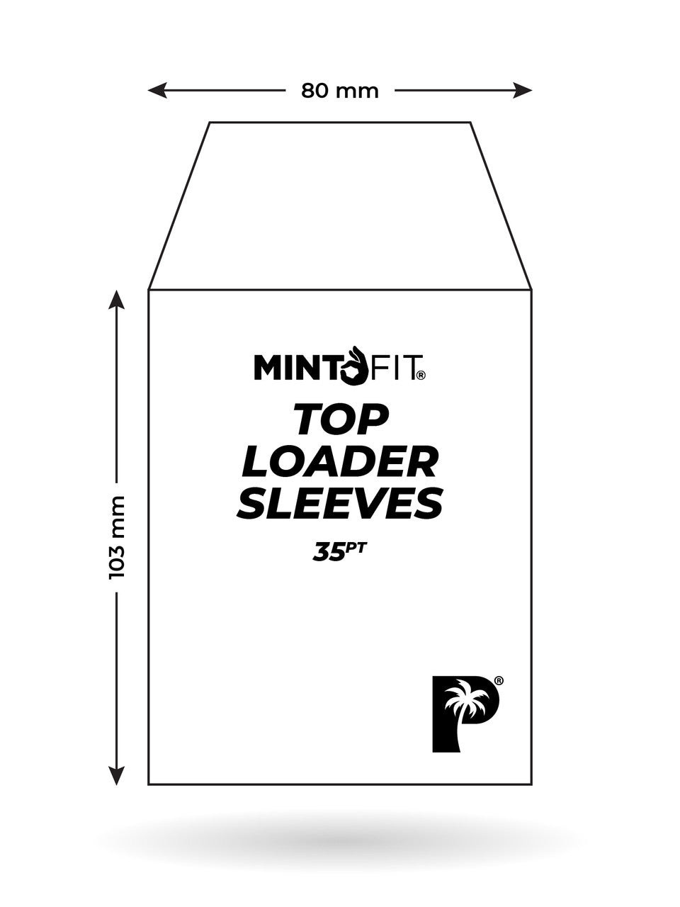 MintFit Top Loader Sleeves - 35pt - 100pc
