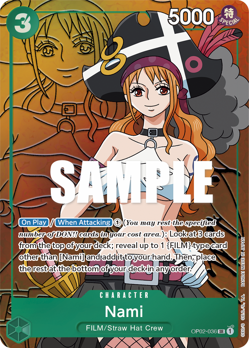 Nami - OP02-036 SR (Alternative Art)