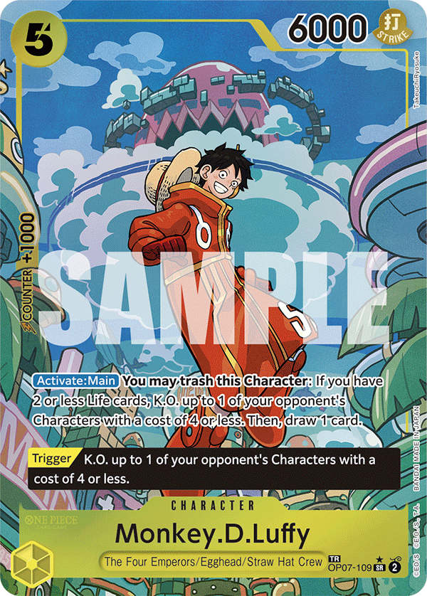 Monkey.D.Luffy - OP07-109 Treasure Rare (OP08)