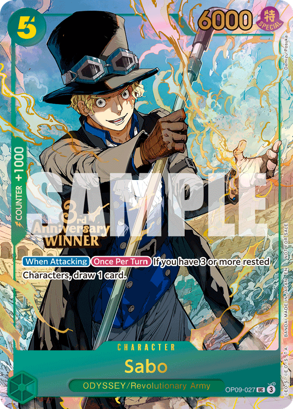 Sabo - OP09-027 (3rd Anniversary Winner)