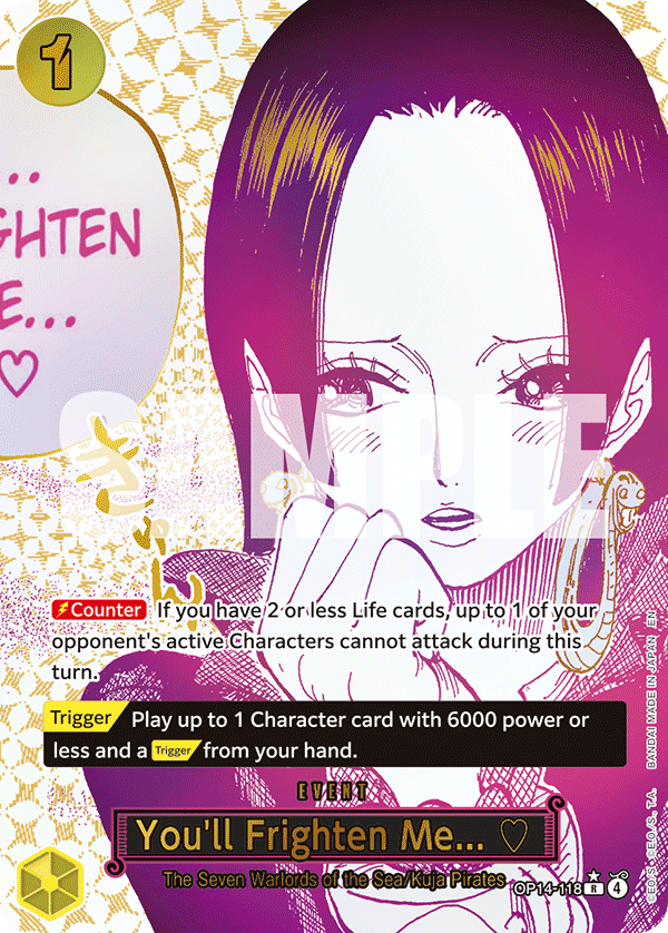 You'll Frighten Me... ♡ - OP14-118 R (Alternate Art)