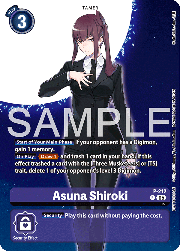 Asuna Shiroki (P-212) (Box Topper)