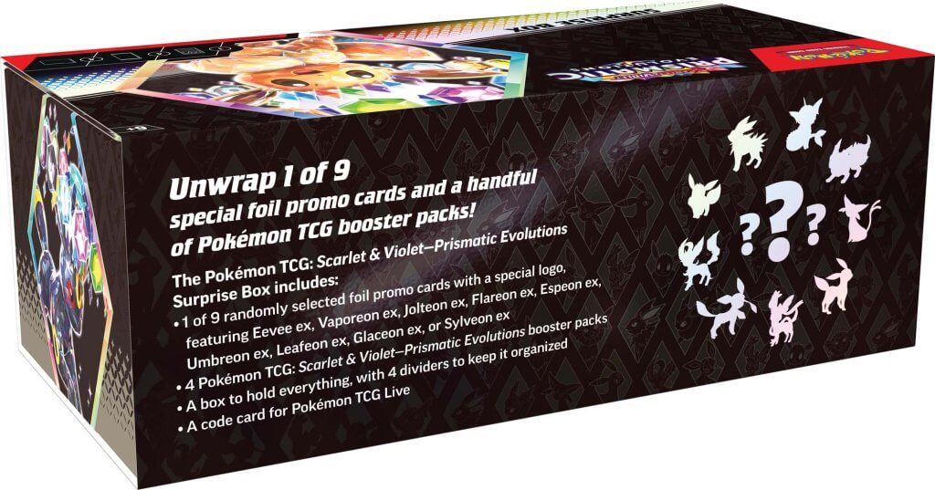 POKÉMON TCG Scarlet & Violet 8.5 Prismatic Evolutions Surprise Box (Pre-order)