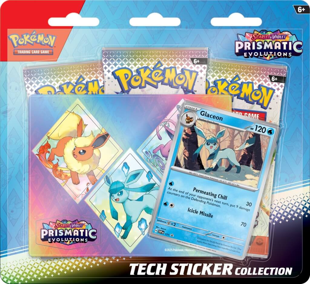 POKÉMON TCG Scarlet & Violet 8.5 Prismatic Evolutions Tech Sticker Collection (Pre-order)