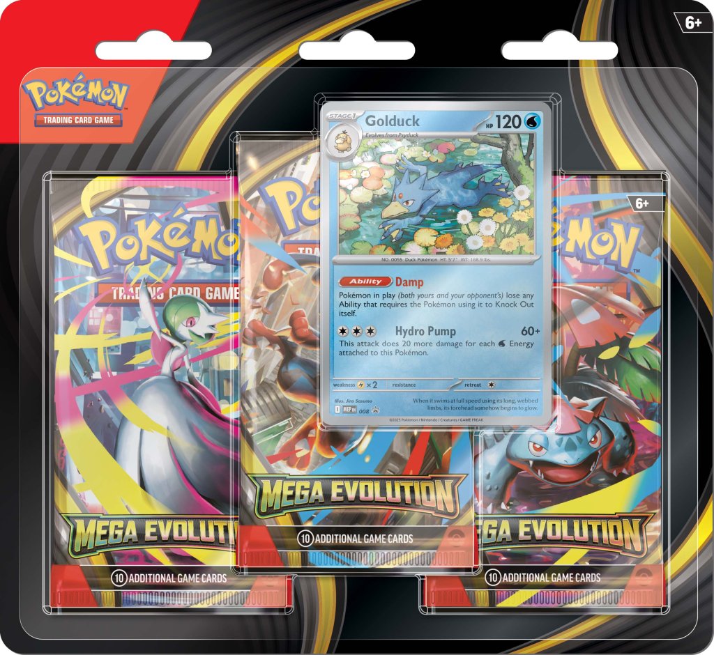 Pokémon TCG: Mega Evolution Three Booster Blister [Pre-order]