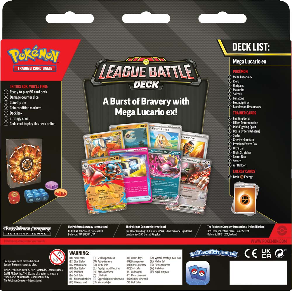 Pokémon TCG: Mega Lucario ex League Battle Deck [Pre-order] (Pick-up Only)