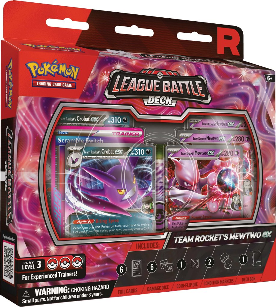 Pokémon TCG: Team Rocket’s Mewtwo ex League Battle Deck (In-store Only)
