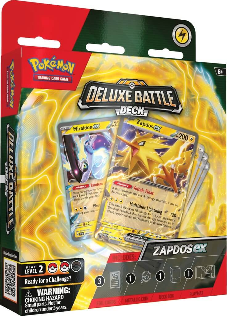 POKÉMON TCG Ninetales ex & Zapdos ex Deluxe Battle Deck