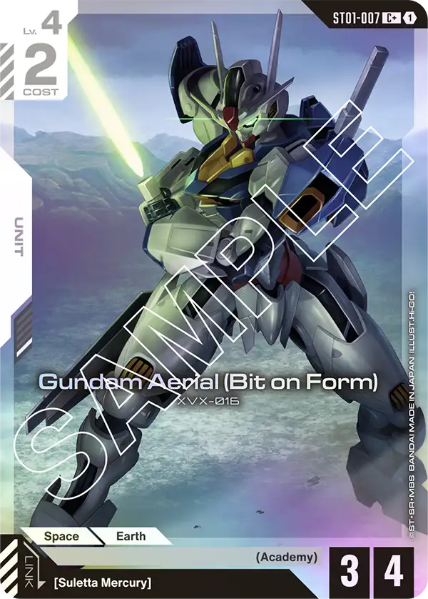 Gundam Aerial (Bit on Form) (ST01-007) (C+) (Alternative Art)