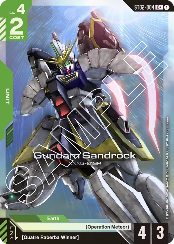 Gundam Sandrock (ST02-004) (C+) (Alternative Art)