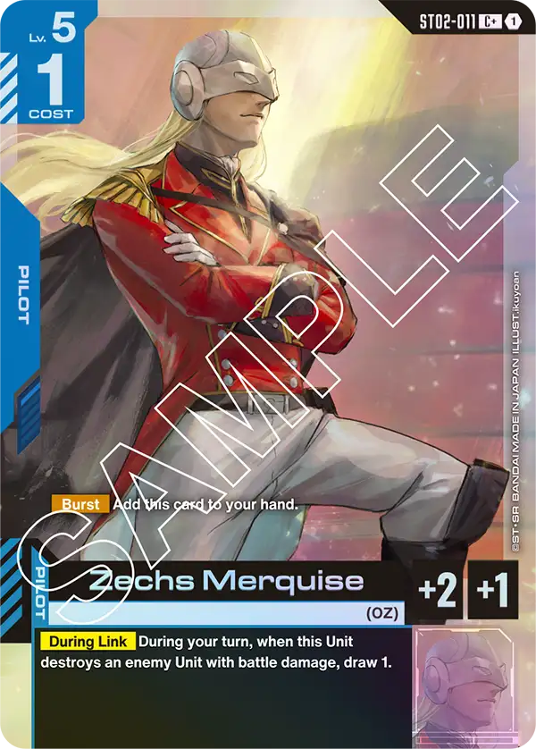 Zechs Merquise (ST02-011) (C+) (Alternative Art)