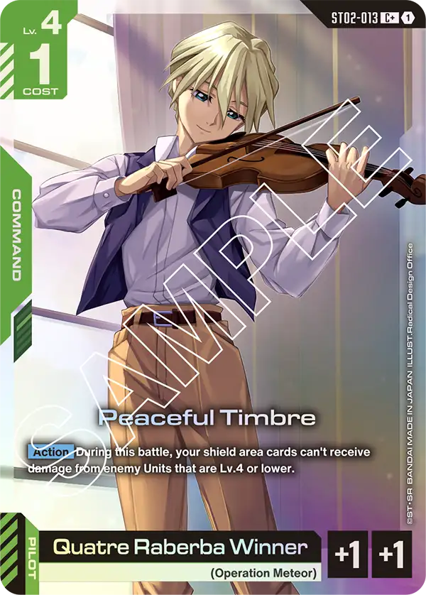 Peaceful Timbre / Quatre Raberba Winner (ST02-013) (C+) (Alternative Art)