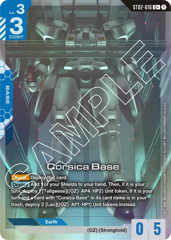 Corsica Base (ST02-016) (C+) (Alternative Art)