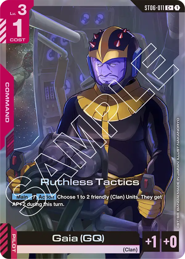 Ruthless Tactics / Gaia (GQ) (ST06-011) (C+) (Alternative Art)