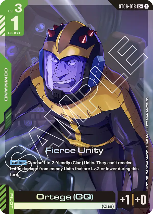 Fierce Unity / Ortega (GQ) (ST06-013) (C+) (Alternative Art)