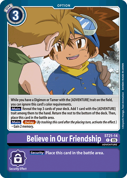 Believe in Our Friendship (ST21-14)