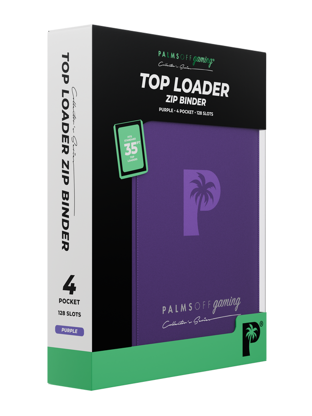 Collector's Series Top Loader Zip Binder - 4 Pocket