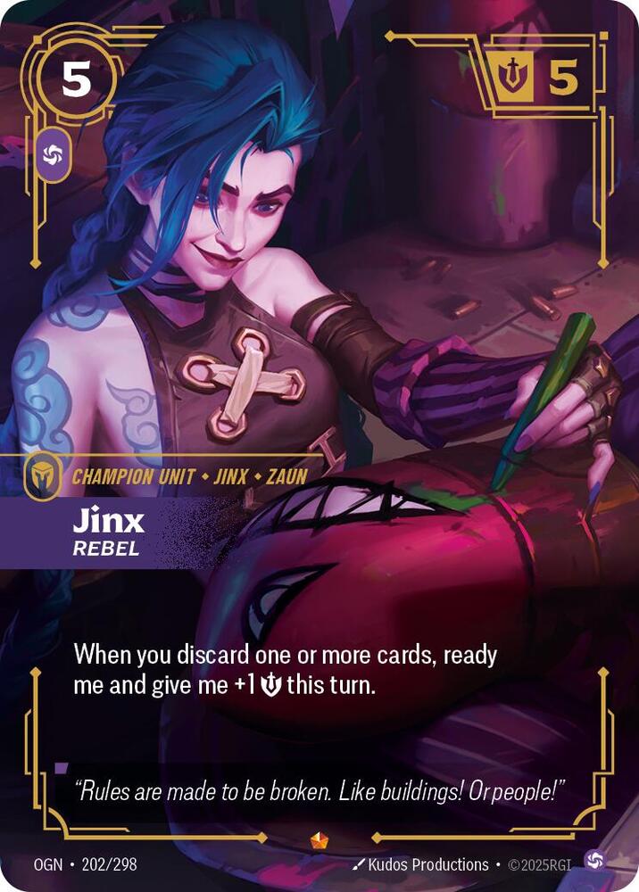 Jinx - Rebel 202/298 (Origins)  - Foil