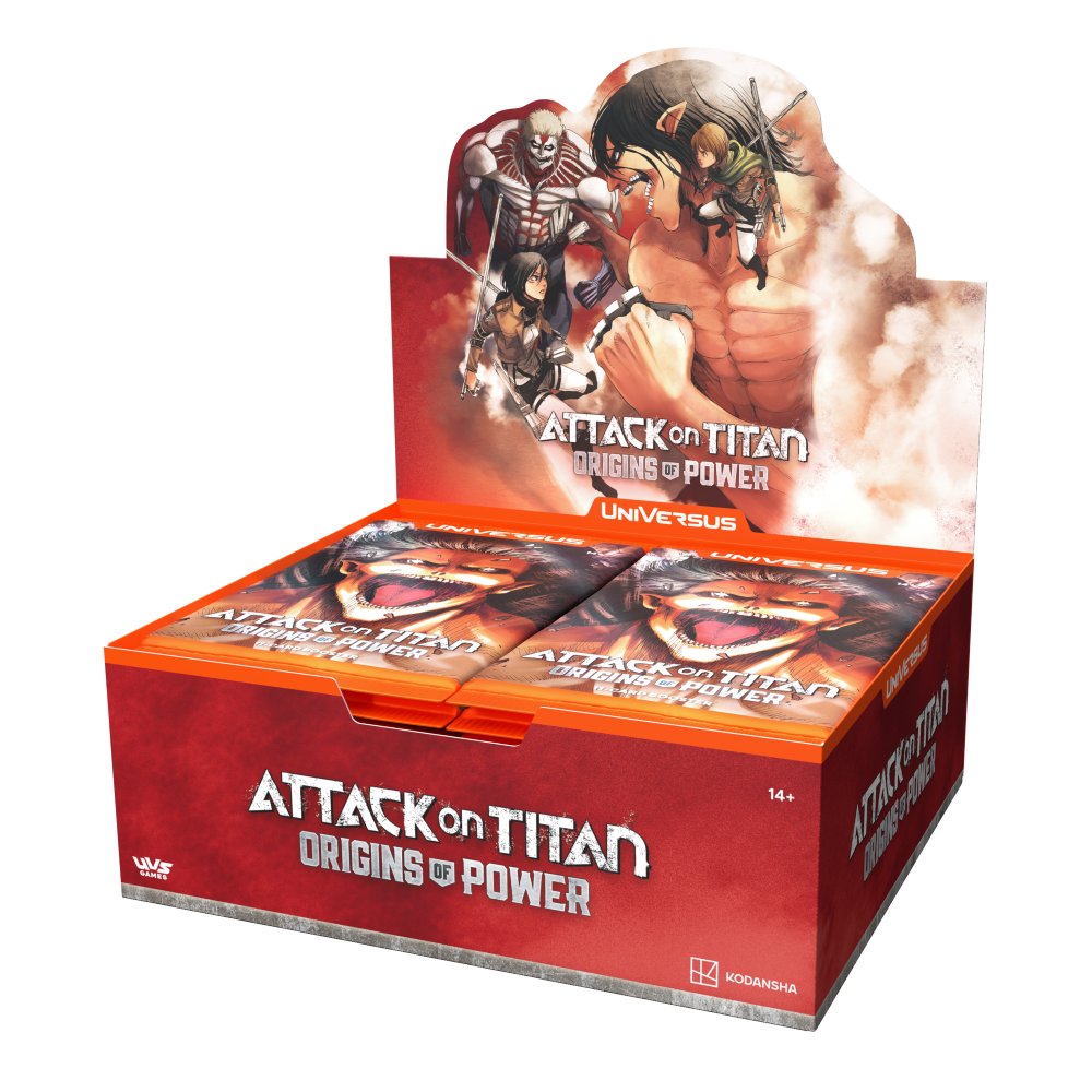 UniVersus Attack on Titan: Origins of Power Booster Display