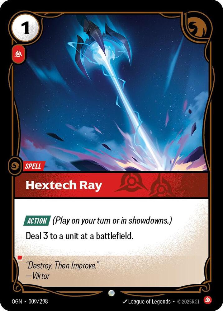 Hextech Ray 009/298 (Origins)  - Foil