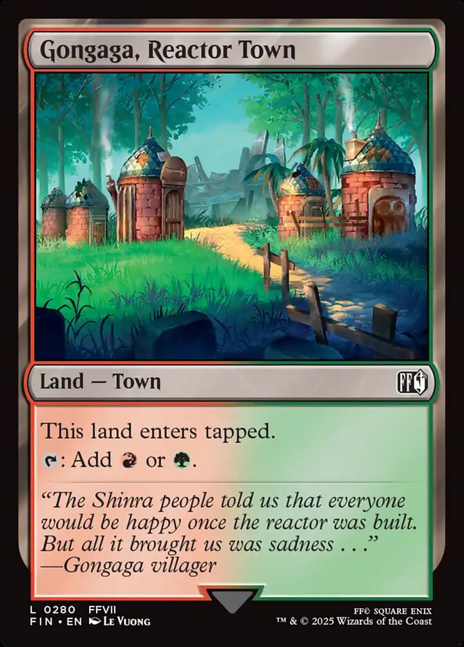 Gongaga, Reactor Town 280 (FINAL FANTASY)  - Foil