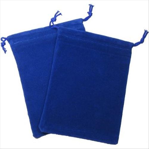 CHX 02376 Dice Bag Suedecloth (S) Royal Blue 4" x 5 1/2