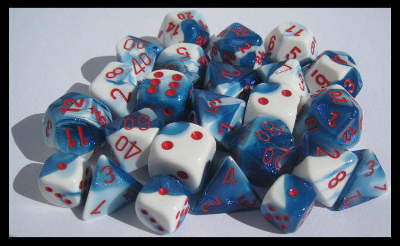 CHX 26457 Gemini Astral Blue White/Red 7-Die Set