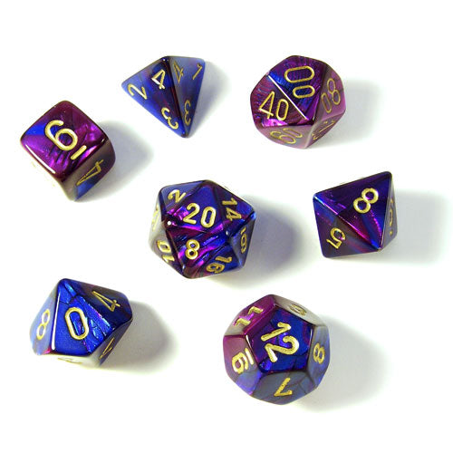 CHX 26428 Gemini Blue-Purple/Gold 7-Die Set