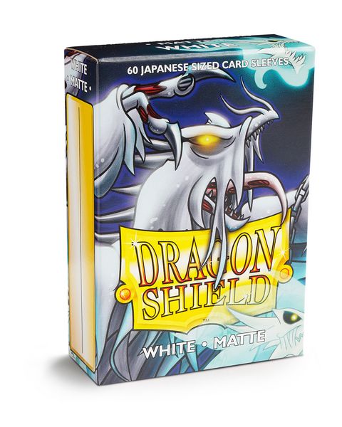 Sleeves - Dragon Shield: Japanese Size Sleeves – Matte – White
