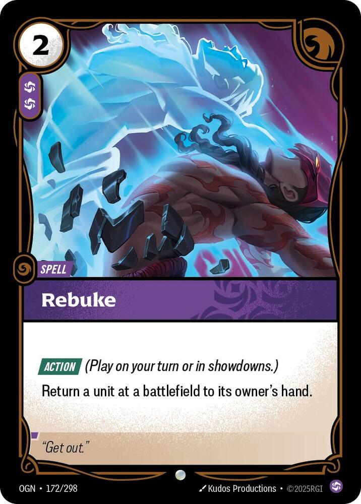 Rebuke 172/298 (Origins)  - Foil