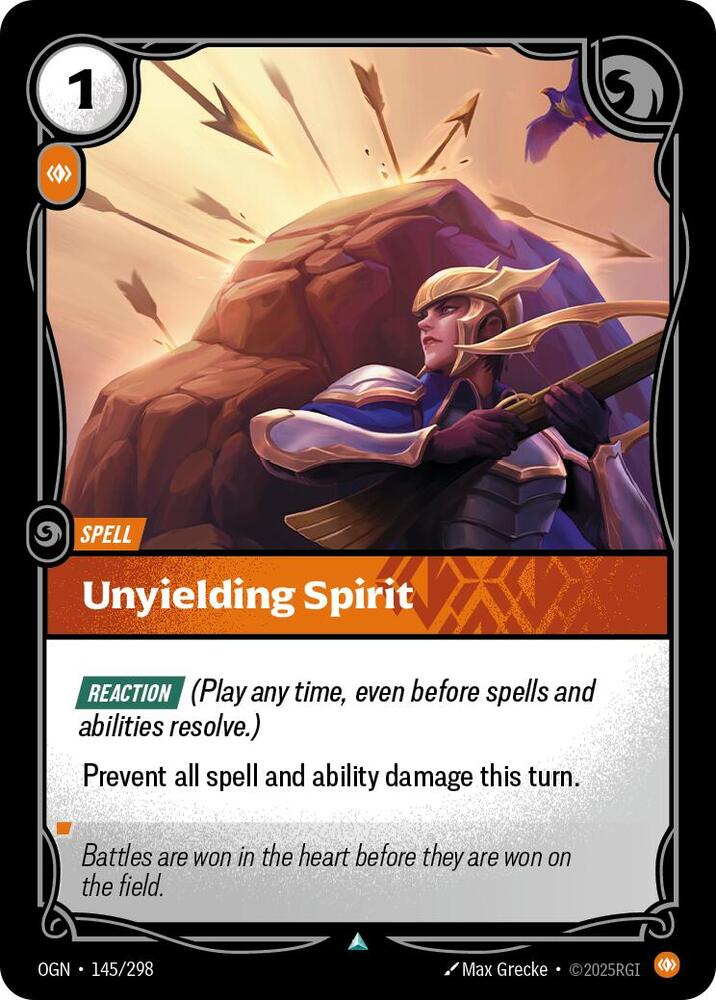Unyielding Spirit 145/298 (Origins)  - Foil