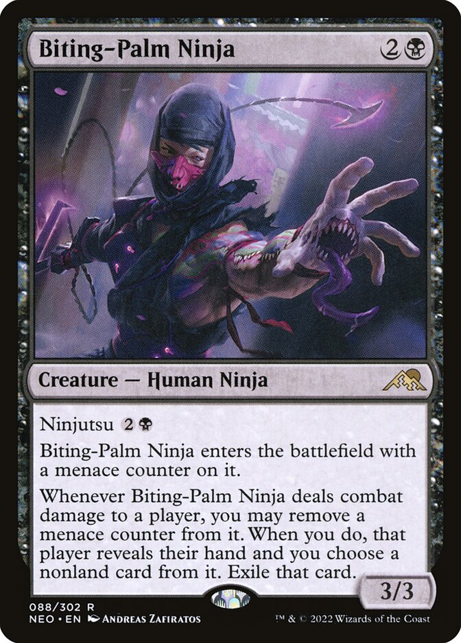 Biting-Palm Ninja 88 (Kamigawa: Neon Dynasty) 