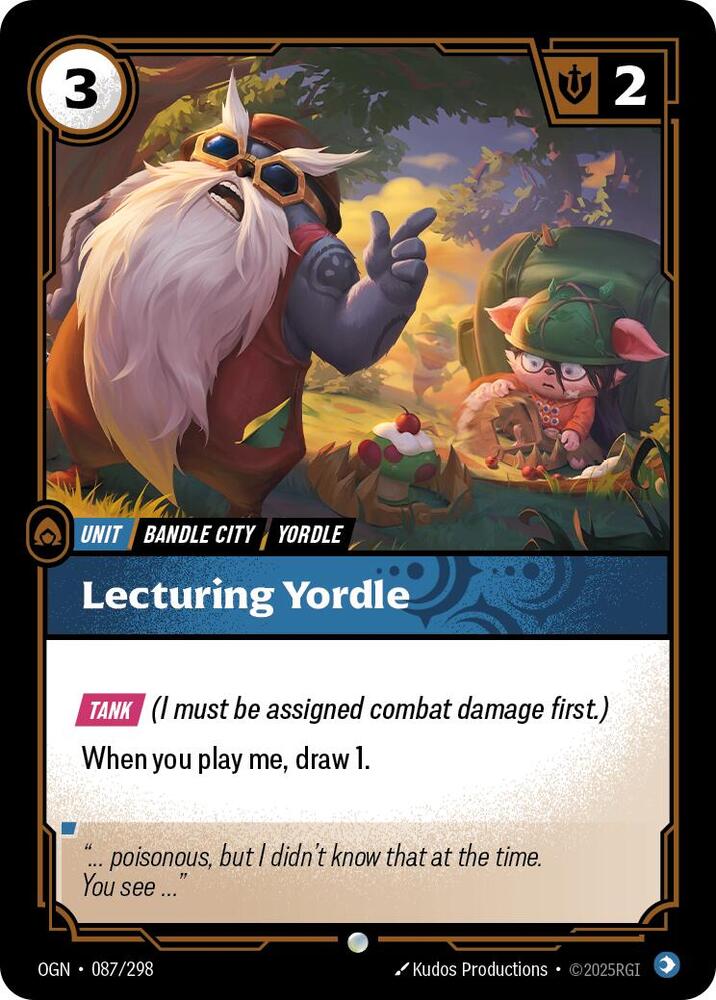 Lecturing Yordle 087/298 (Origins) 