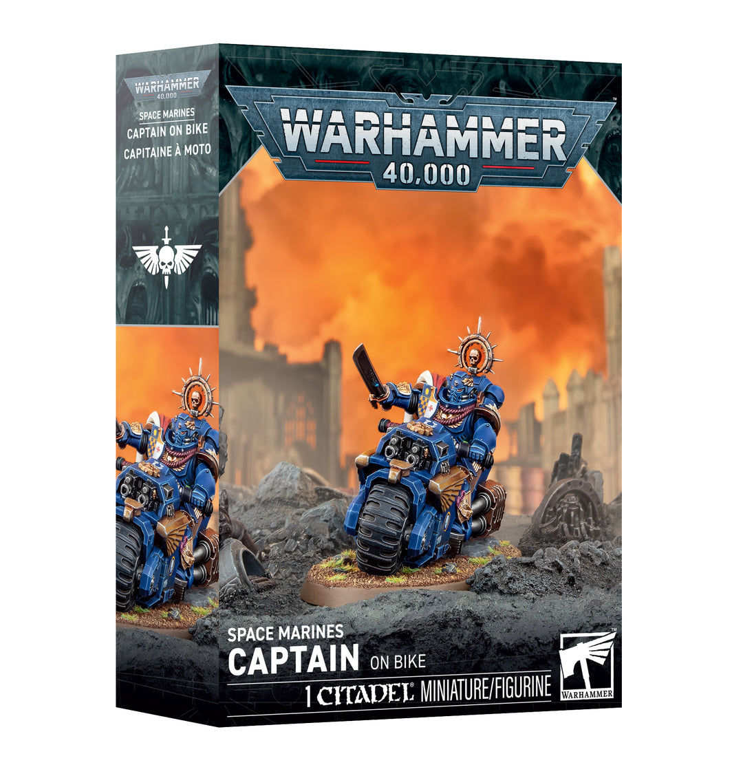 48-113 Space Marines: Captain On Bike [Pre-order]