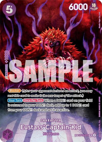 Eustass "Captain" Kid - OP05-074 - (SP) (Alternate Art) [OP-05]