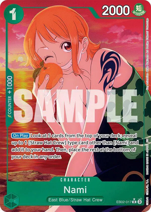 Nami - EB02-017 (Alternate Art)