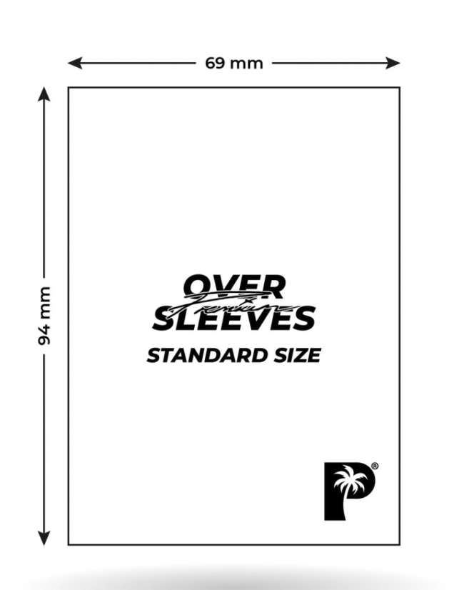 Premium Oversleeves - Standard Size - 100pc - CLEAR