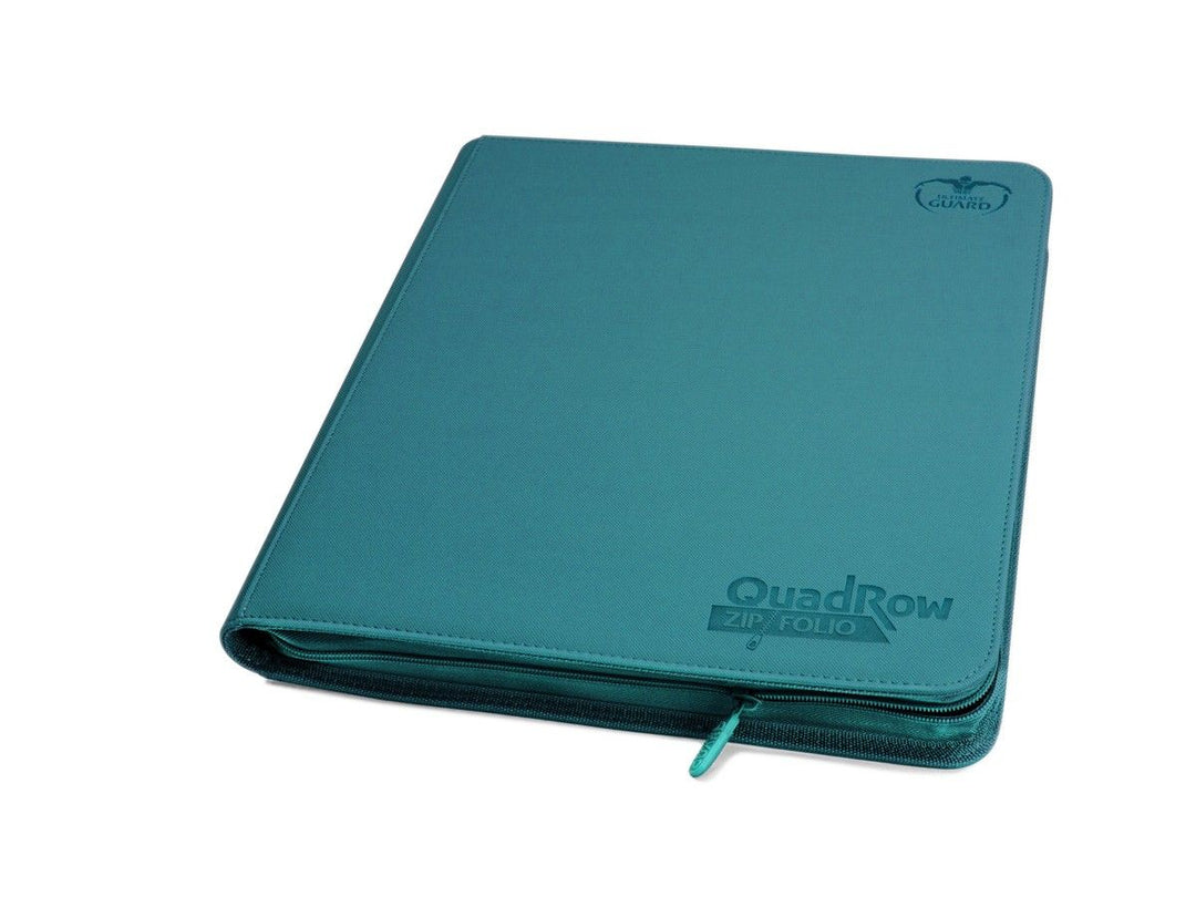 Ultimate Guard: Portfolio – 24-Pocket QuadRow XenoSkin ZipFolio – Petrol Blue