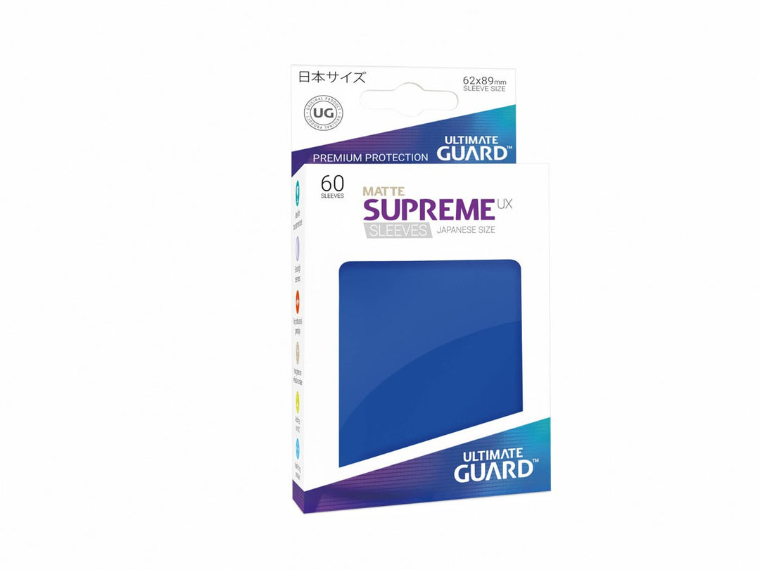 Ultimate Guard: Japanese Size Sleeves – Supreme UX Matte – Blue