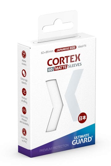 Ultimate Guard: Japanese Size Sleeves – Cortex Matte – White