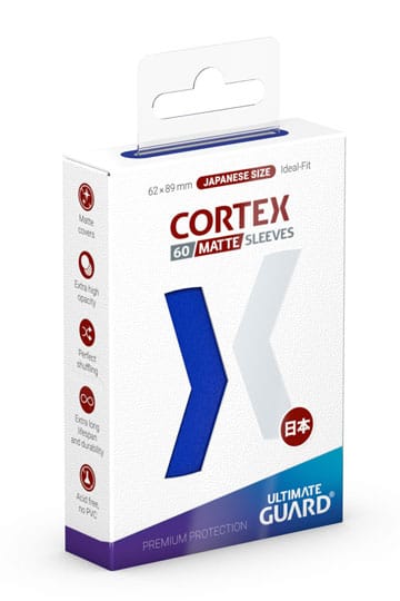 Ultimate Guard: Japanese Size Sleeves – Cortex Matte – Blue