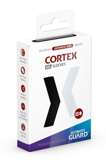 Ultimate Guard: Japanese Size Sleeves – Cortex – Black