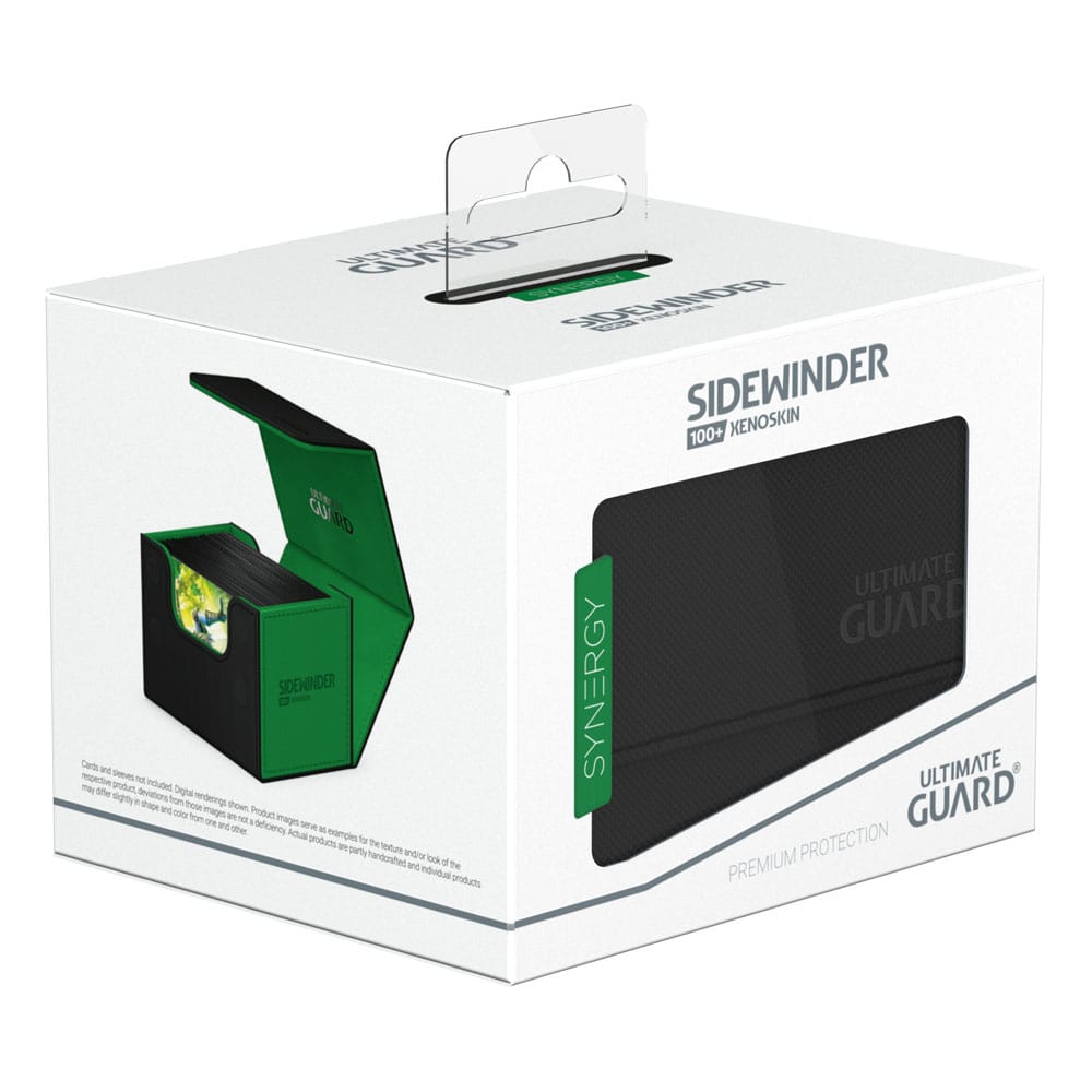 Ultimate Guard: Deck Box – Synergy Sidewinder 100+ – Black/Green