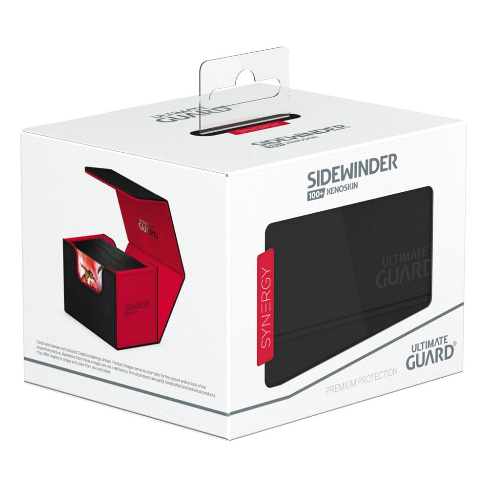 Ultimate Guard: Deck Box – Synergy Sidewinder 100+ – Black/Red