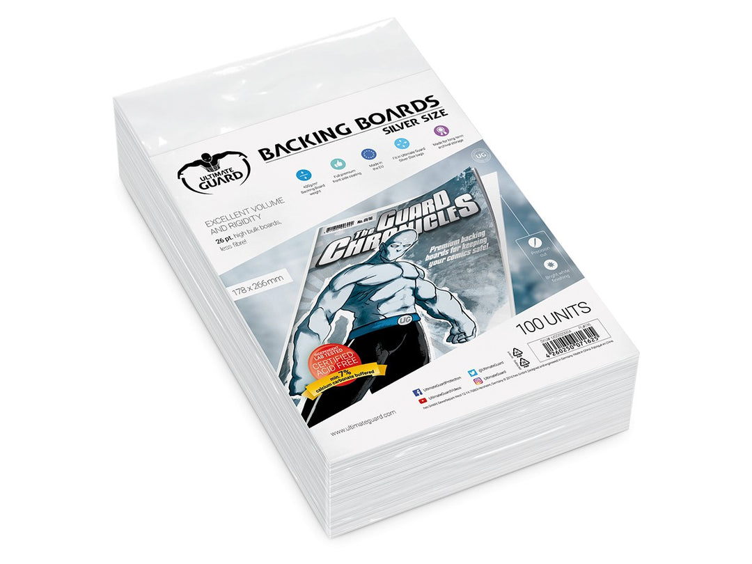 Ultimate Guard: Comic Backing Boards – Silver Size