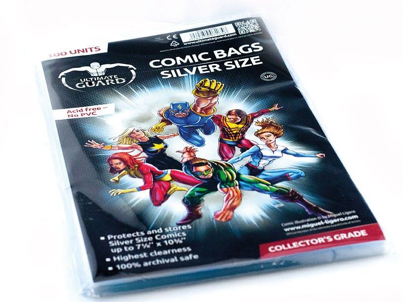 Ultimate Guard: Comic Bags – Resealable – Silver Size