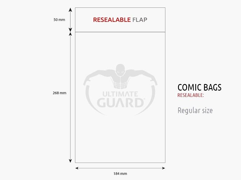 Ultimate Guard: Comic Bags – Resealable – Regular Size