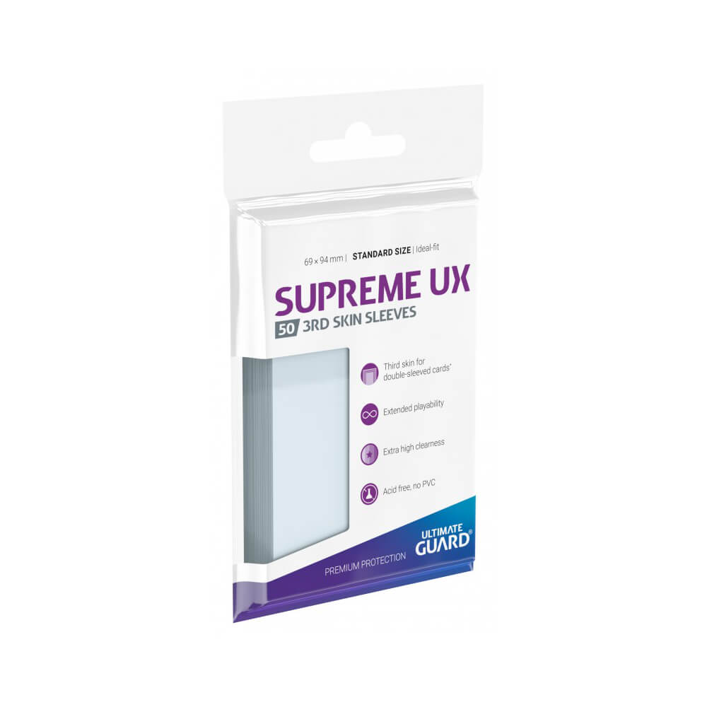 Ultimate Guard: Sleeves – Supreme UX 3rd Skin – Transparent (50-Pack)