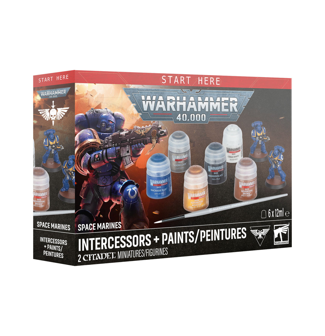 60-11 Space Marines: Intercessors + Paints [Pre-order]